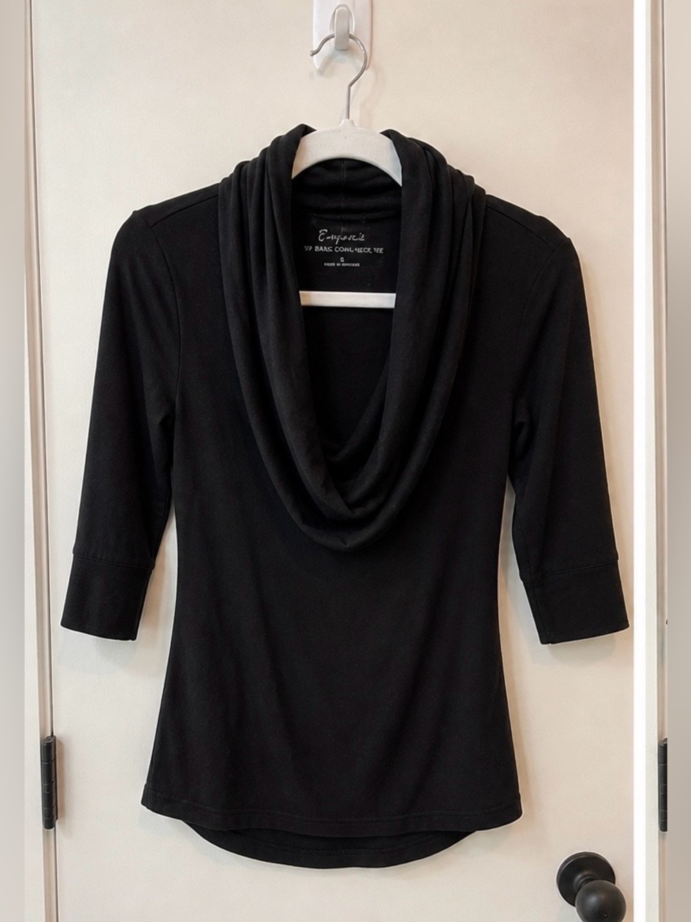 Express Black Cowl Neck Tunic Top (Size S)